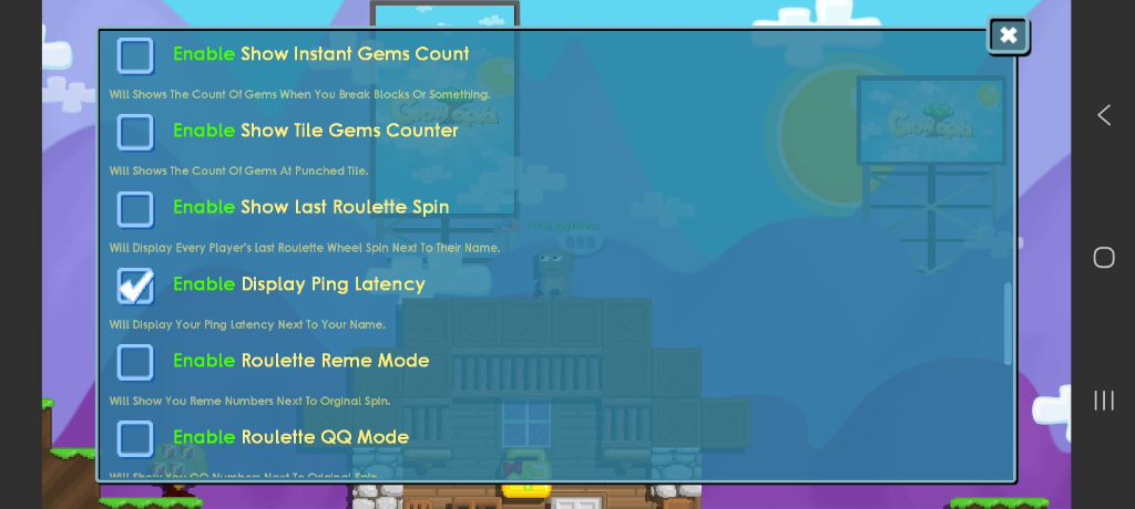 Gems and Roulette Tracker