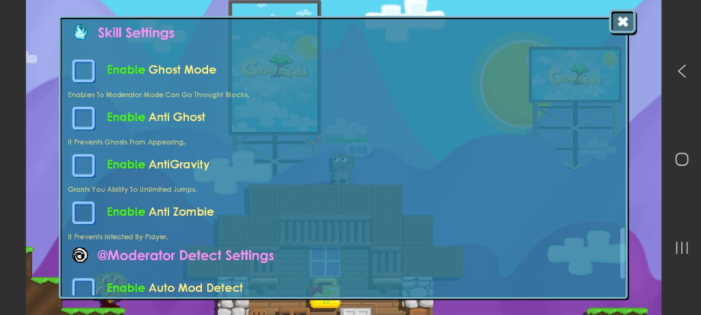 Skill Settings