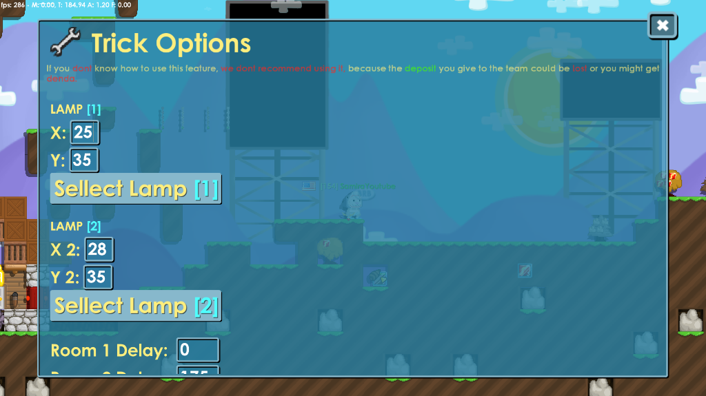 Trick Options Lamp System